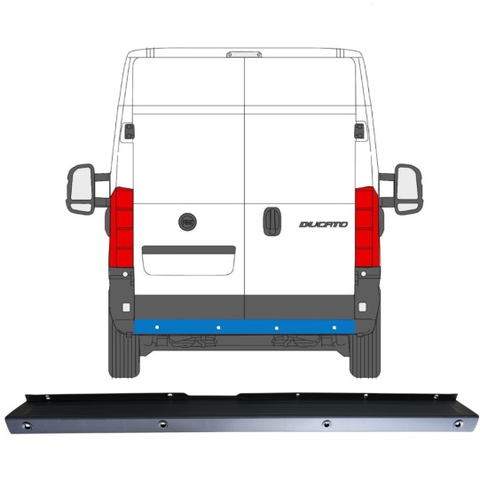 Hintere Stoßstange mit PDC für Fiat Ducato 2006-2018 16925