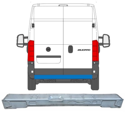Reparaturblech hintere Quertraverse für Fiat Ducato 2006-2026 16869