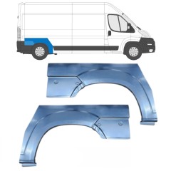Reparaturblech Kotflügel hinten für Fiat Ducato 2006-2025 / Links+Rechts / Satz 9648