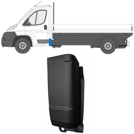 Reparaturblech Ecke hinten für Citroen Jumper 2006-2026 / Links 16992