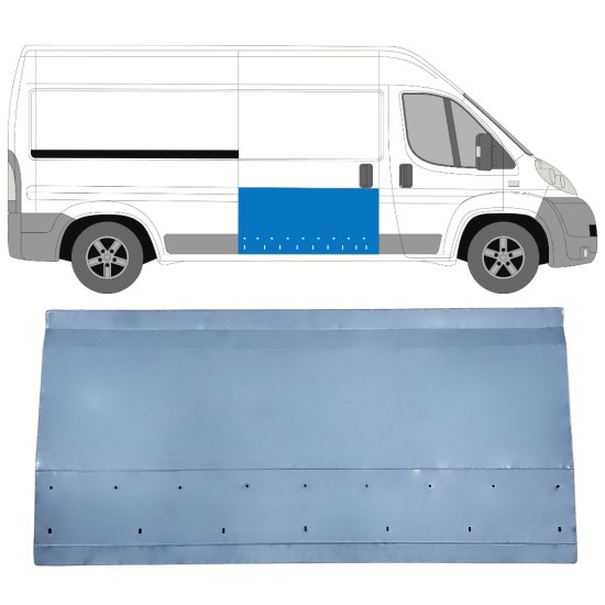 Reparaturblech Schiebetür für Fiat Ducato 2006-2025 / Rechts 14822