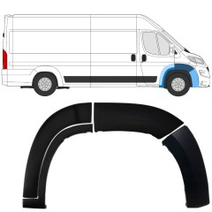 Set vorderer Kotflügel Zierleisten für Citroen Jumper 2018-2023 / Rechts / 14403