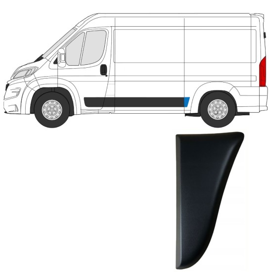 Seitenleiste Kotflügel hinten für Fiat Ducato 2018- / Links 14803