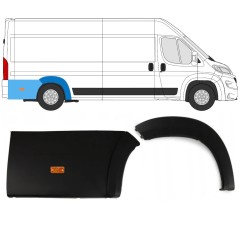Set von hinteren Radlaufleisten mit Lampe für Peugeot Boxer 2018- / Rechts / 14464