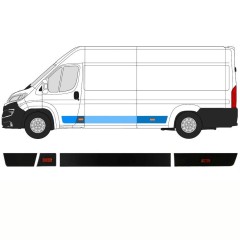 Satz Seitenleisten für Peugeot Boxer 2018- / Links / 14423