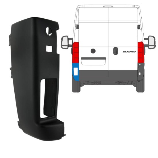 Stoßstange Ecke hinten 180 Grad