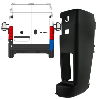 Stoßstange Ecke hinten 180 Grad für Citroen Jumper 2018- / Rechts 15423