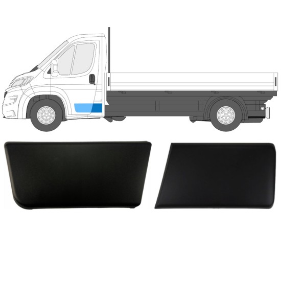 Satz Seitenleisten für Einzelkabine für Fiat Ducato 2018- / Links / Einzelkabine / 14809