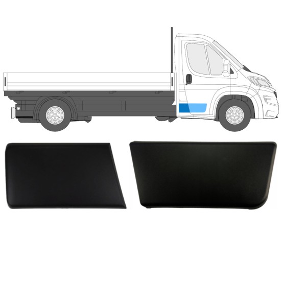 Satz Seitenleisten für Einzelkabine für Fiat Ducato 2018- / Rechts / 14808 Satz Seitenleisten für Einzelkabine für Fiat Ducato 2018- / Rechts / 14808