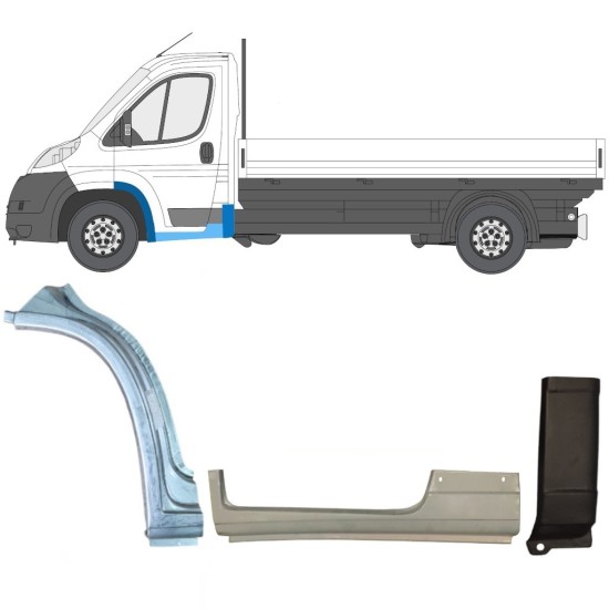 Reparaturblech-Set für Fiat Ducato 2006-2026 / Links / 17000