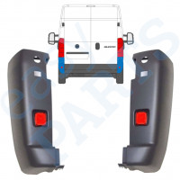 FIAT DUCATO 2006-2018 HINTEN STOSSSTANGE + RUCKSTRAHLER HECKLEUCHTE / SATZ