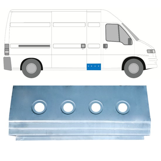 Reparaturblech Innen-Schweller für Citroen Jumper 1994-2006 / Links = Rechts (symmetrisch) 17305