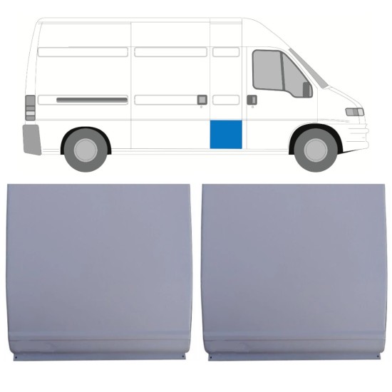 Reparaturblech-Set für Peugeot Boxer 1994-2006 / Links = Rechts (symmetrisch) / 14118