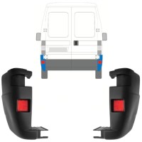 Ecke hinterer Stoßstange für Fiat Ducato 2002-2006 / Links+Rechts / Satz 9816