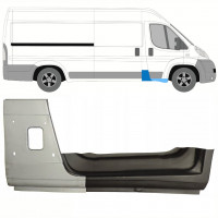 FIAT DUCATO 2006- VORNE MITTELSÄULE + SCHWELLER REPARATURBLECH / RECHTS