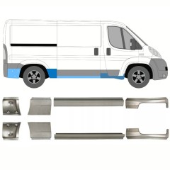 Reparaturblech Schweller für Fiat Ducato 2006-2025 / Links+Rechts / Satz 10883