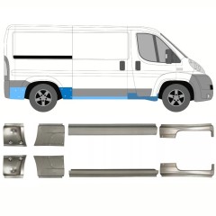 Reparaturblech Schweller für Fiat Ducato 2006-2025 / Links+Rechts / Satz 10885