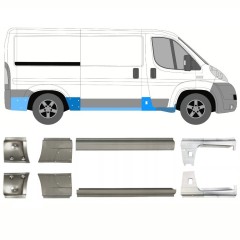 Reparaturblech Schweller für Fiat Ducato 2006-2025 / Links+Rechts / Satz 10886