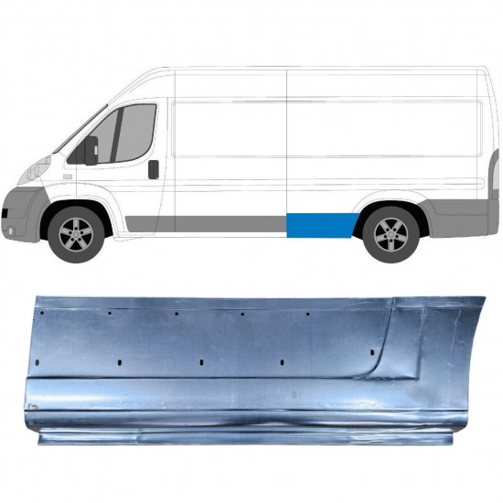 FIAT DUCATO 2006- HINTEN KOTFLÜGEL REPARATURBLECH  / LINKS