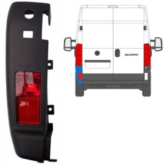 Ecke der hinteren Stoßstange mit Lampe für Peugeot Boxer 2018- / Links / Satz 13243