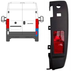 Ecke der hinteren Stoßstange mit Lampe für Fiat Ducato 2018- / Rechts / Satz 10109