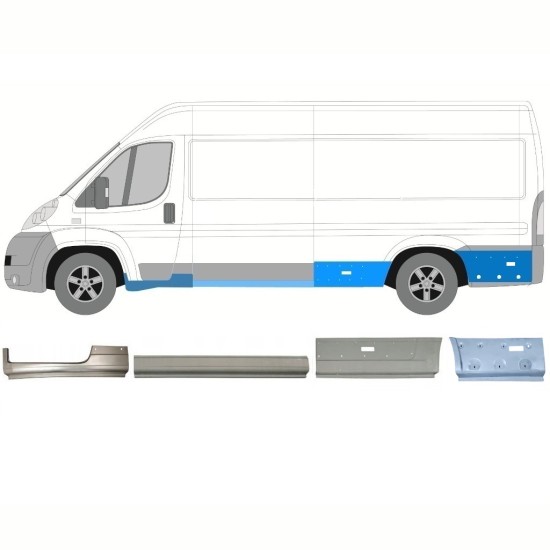 Reparaturblech-Set für Peugeot Boxer 2006-2026 / Links 16804