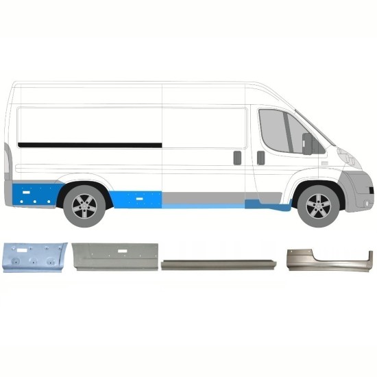 Reparaturblech-Set für Peugeot Boxer 2006-2026 / Rechts 16803