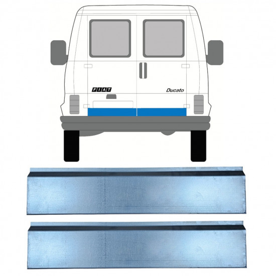 FIAT DUCATO / C25 / J5 1981-1994 HINTEN TÜR REPARATURBLECH PANEL / RECHTS = LINKS / SATZ