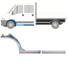 Reparaturblech Schweller + Kotflügel vorne für Peugeot Boxer 1994-2006 / Links / Satz 14459