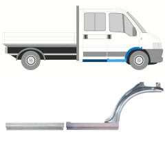 Reparaturblech Schweller + Kotflügel vorne für Peugeot Boxer 1994-2006 / Rechts / Satz 14457