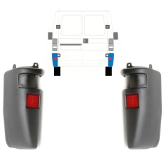 Ecke hinterer Stoßstange für Fiat Ducato 1994-2002 / Links+Rechts / Satz 10423