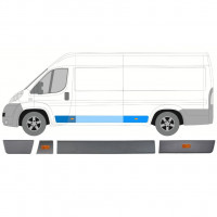 FIAT DUCATO 2006- SEITENLEISTEN SATZ MIT HECKLEUCHTE / LINKS