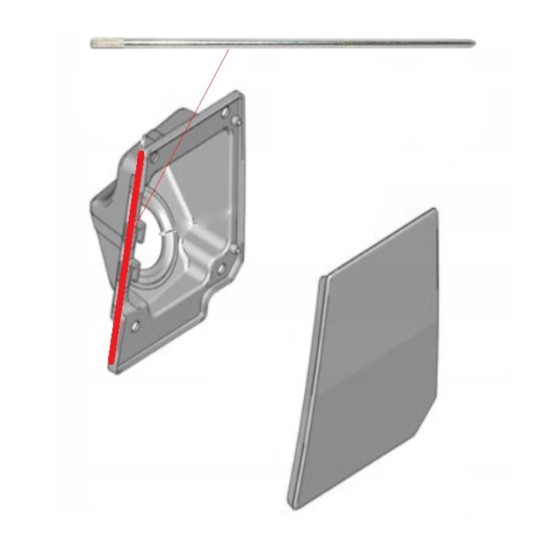 Scharnierstift der Tankklappe für Fiat Ducato 2006-2014 15137