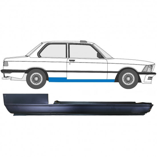BMW 3 E21 1975-1984 2 TÜR VOLL SCHWELLER REPARATURBLECH / RECHTS