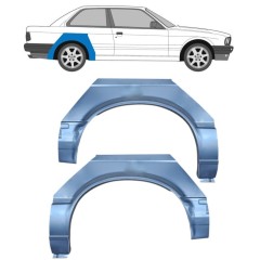 Reparaturblech Kotflügel hinten für BMW 3 E30 1982-1987 / Links+Rechts / Satz 9844
