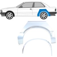 Reparaturblech innen + außen hinterer Kotflügel für BMW 3 E30 1987-1994 / Links / Satz 10852