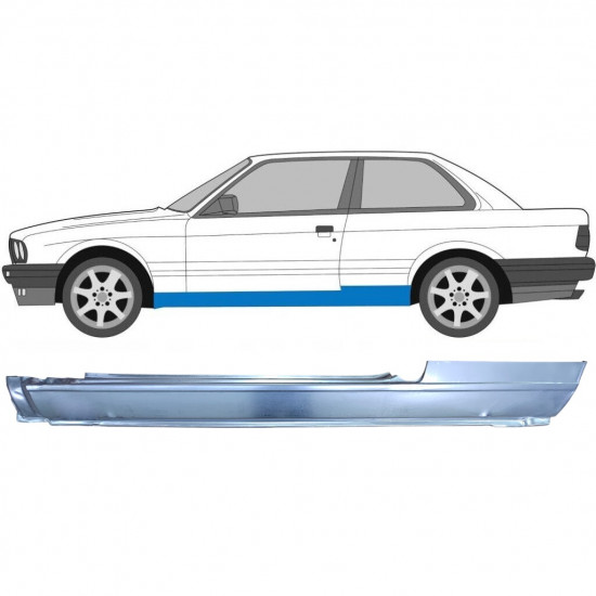 BMW 3 E30 1982-1994 2 TÜR VOLL SCHWELLER REPARATURBLECH / LINKS
