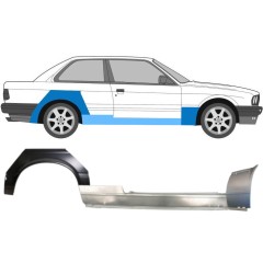 Reparaturblech Schweller + vorderer + hinterer Kotflügel für BMW 3 E30 1982-1987 / Rechts / Satz 11508