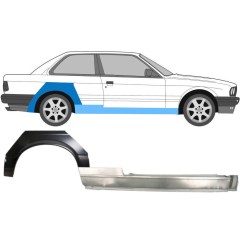 Voll schweller + hinten Kotflügel Reparaturblech für BMW 3 E30 1982-1987 / Rechts / Satz 11234
