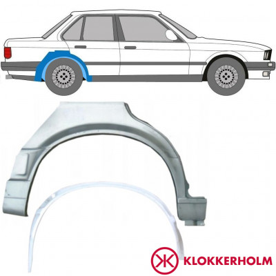 BMW 3 E30 1987-1994 4 TÜR RADLAUF REPARATURBLECH INNEN + AUSSEN / SATZ / RECHTS