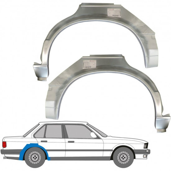 BMW 3 E30 1982-1987 4 TÜR RADLAUF REPARATURBLECH / PAAR
