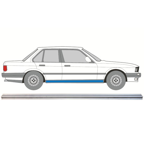 Reparaturblech Innen-Schweller für BMW 3 E30 1982-1994 / Links = Rechts (symmetrisch) 15109