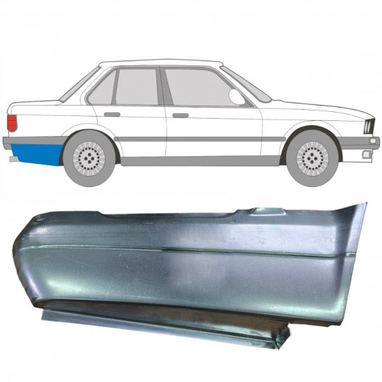 BMW 3 E30 1982-1987 2/4 TÜR HINTEN KOTFLÜGEL REPARATURBLECH / RECHTS