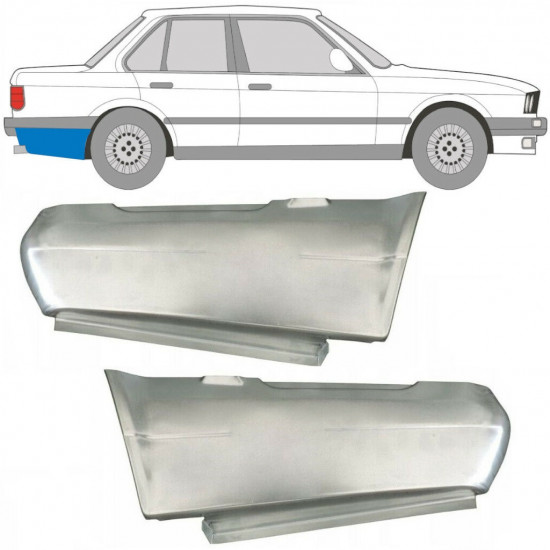 BMW 3 E30 1982-1987 2/4 TÜR HINTEN KOTFLÜGEL REPARATURBLECH / PAAR