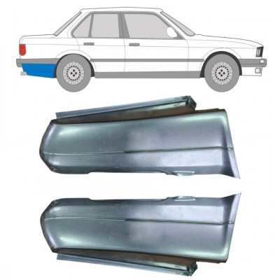 BMW 3 E30 1982-1987 2/4 TÜR HINTEN KOTFLÜGEL REPARATURBLECH / PAAR