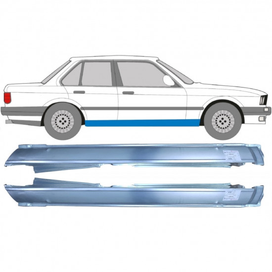 BMW 3 E30 1982-1993 4 TÜR VOLL SCHWELLER REPARATURBLECH / PAAR