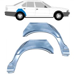Reparaturblech Kotflügel hinten für BMW 5 E34 1987-1997 / Links+Rechts / SEDAN / Satz 6399