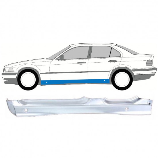 BMW 3 E36 1990-2000 VOLL SCHWELLER REPARATURBLECH / LINKS