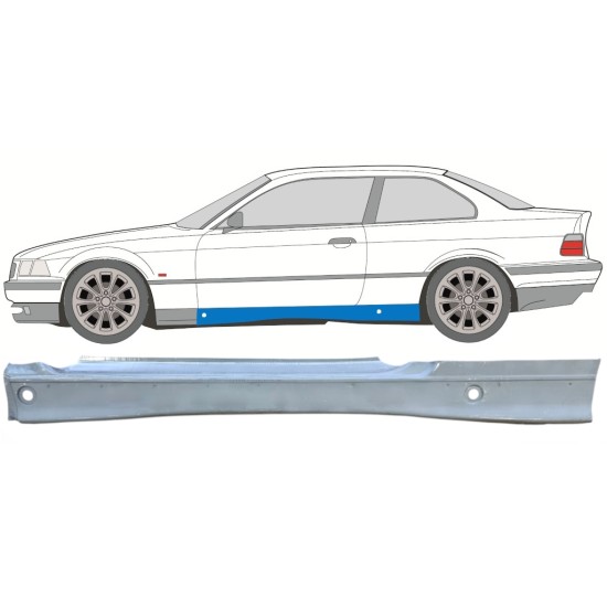 Voll schweller für BMW 3 E36 1990-2000 / Links / COUPE 16066