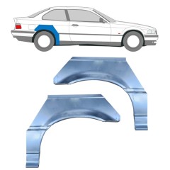 Reparaturblech Kotflügel hinten für BMW 3 E36 1990-2000 / Links+Rechts / COUPE / Satz 6392